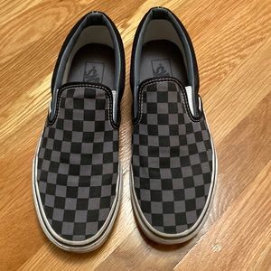 Gray Checkeredboard Vans